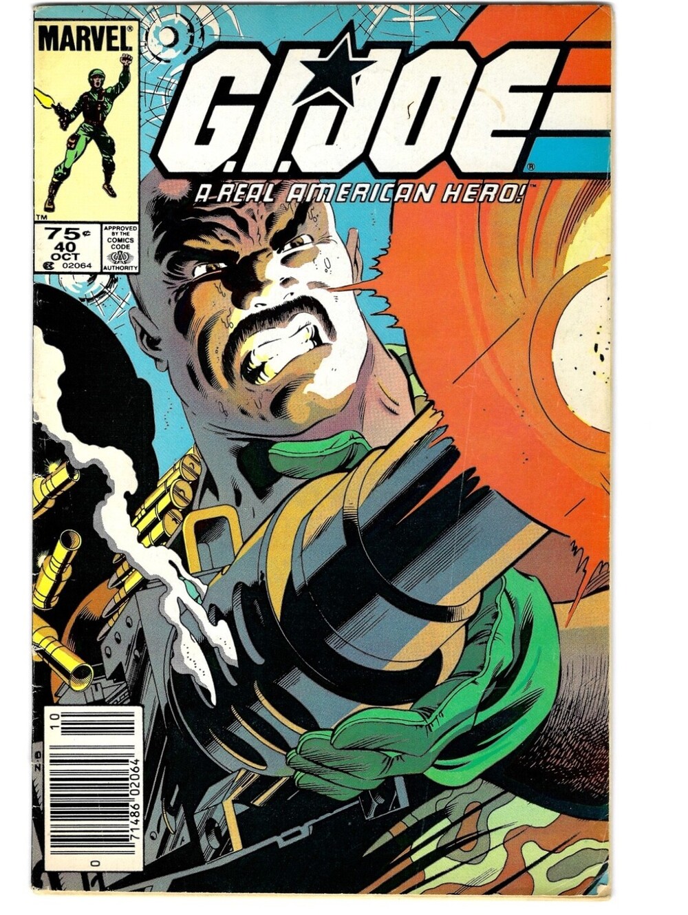 G.I. Joe A Real American Hero # 40 Newsstand - 1st Shipwreck, Barbecue Marvel